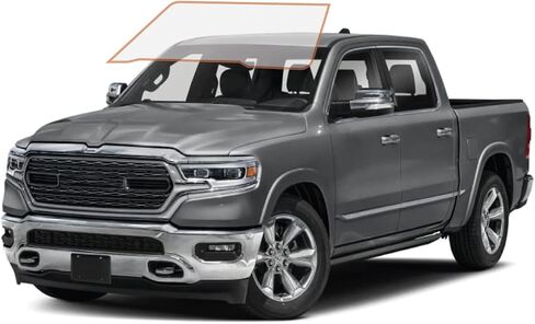 Diy-Motoshield Pro Professional Professional 2mil Precut Ceramic Window Film for 2019-2021 Dodge Ram 1500 Crew Cab-(السائق الأمامي/الراكب 25 ٪) in Kuwait
