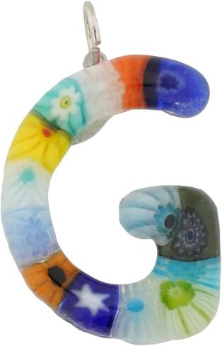 Glass Of Venice Murano Glass Alphabet Initial Pendant - Letter G in Saudi Arabia