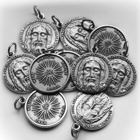 10 pack Holy Face Medals Veil Shroud of Jesus - Genuine Made in ITALY in Saudi Arabia