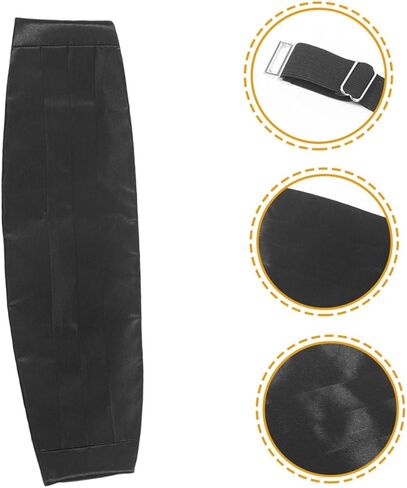 2pcs قابلة للتعديل رجال tuxedo cummerbund الخصر الرسمي لحفلات الزفاف الأطراف الصلبة ساتان حزام مريح مناسبة للخصر in Kuwait