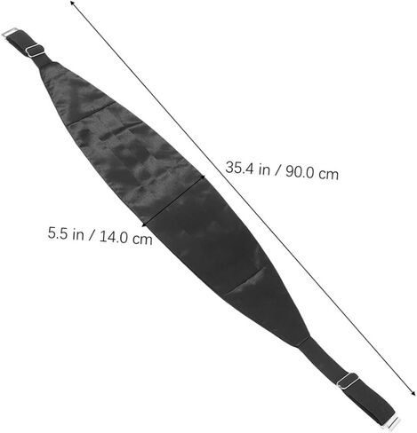 homoyoyo 2pcs الرجال الصلبة cummerbund ساتان قابلة للتعديل حزام الساتان لحفلات الأطراف الرسمية لحفلات الزفاف والأطراف دعم الخصر لدعم البدلات in Kuwait