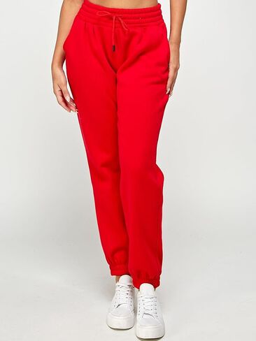 IUUI Sweatpants للنساء عالية مكدسة الخصر الصوف المرأة الركض مع جيوب صالة السراويل لممارسة اليوغا تجريب in Saudi Arabia