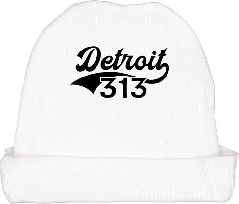 Inktastic Detroit 313 Baby Beanie Hat in Saudi Arabia