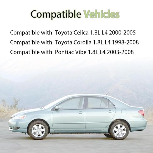 Main Rod Bearing for Toyota Celica 1.8L L4 2000-2005, Pontiac Vibe 1.8L L4 2003-2008, Toyota Corolla 1.8L L4 1998-2008 Replacement for 11701-22024 13041-22024 MB1853 20PCS in Kuwait