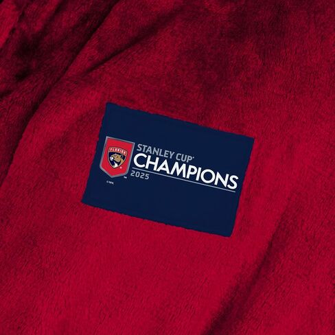 NORTHWEST Florida Panthers 2025 Stanley Cup Champions Champs Silk Touch Robe – Official NHL Licensed, Red, Ultra Soft Plush in Saudi Arabia