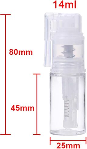 8 Pcs Glitter Duster Sprayer Craft Glitter Spray Bottle Empty,6pcs 35ml and 2pcs 14ml Bottles for Craft Scrapbooking Cardmaking Gift Cards Multi-Purpose Empty Spray Bottle in Saudi Arabia