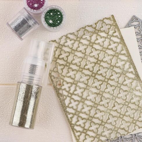 8 Pcs Glitter Duster Sprayer Craft Glitter Spray Bottle Empty,6pcs 35ml and 2pcs 14ml Bottles for Craft Scrapbooking Cardmaking Gift Cards Multi-Purpose Empty Spray Bottle in Saudi Arabia