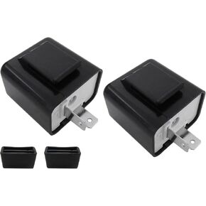 ل Honda/Yamaha/Suzuki - 12V 2 PIN LED Flasher Relay (2 Pack) إصلاحات Hyper Flash ، التي تم تحديثها بواسطة Loner in Kuwait