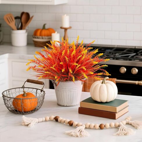 24 Pcs Artificial Faux Plants for Outdoor Spring Decoration, Fake Monkey Grass for Garden Porch Balcony Planters, Fake Greenery Shrubs UV Resistant No Fade Plants Bush for Pathway(Purple) in Kuwait