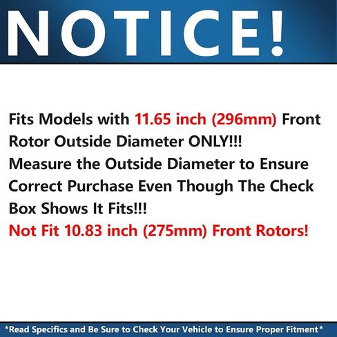 Detroit Axle - مجموعة الفرامل لعام 2006-2018 Toyota Rav4 [W/3rd Row Seating] دوارات فرامل القرص منصات الفرامل السيرامي in Kuwait