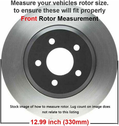 Detroit Axle-مجموعة الفرامل لعام 2011-2016 Jeep Grand Cherokee ، 2011-2020 Dodge Durango ، دوارات الفرامل المحفورة والقطعة من وسادات الفرامل السيراميك الأمامية والخلفية: 12.99 بوصة دوار أمامي وخلفي in Saudi Arabia