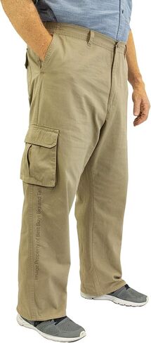 ROCXL BIG & TALL MEN COTTON PANTS مع خصر قابل للتوسيع in Kuwait