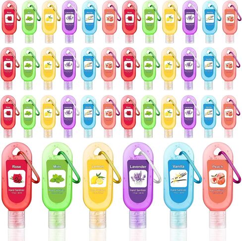 24 Packs Christmas Hand Sanitizers Keychains Gifts Mini Hand Sanitizer Bulk Hand Soap 1fl oz Travel Size Hand Sanitizer Keychains Gifts Set Xmas Party Favors Treat Goodie Bags Stocking Stuffers Gifts in Kuwait