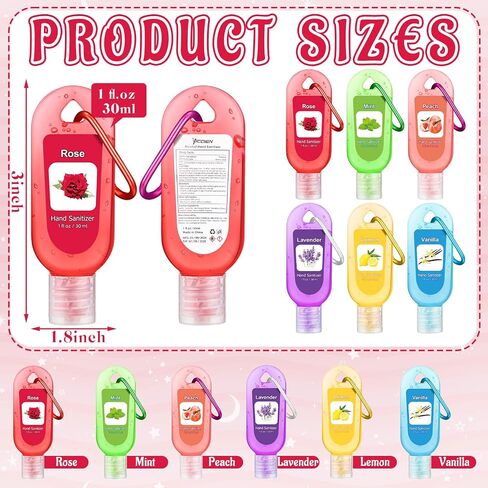 24 Packs Christmas Hand Sanitizers Keychains Gifts Mini Hand Sanitizer Bulk Hand Soap 1fl oz Travel Size Hand Sanitizer Keychains Gifts Set Xmas Party Favors Treat Goodie Bags Stocking Stuffers Gifts in Kuwait