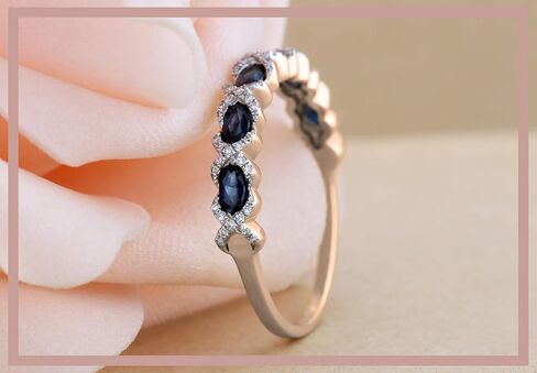 مجموعة RomazzlingRock 4x2.5mm كل أحجار الأحجار الكريمة وفرقة زفاف هالة الماس أبيض مستديرة لها في الذهب الصلب in Saudi Arabia