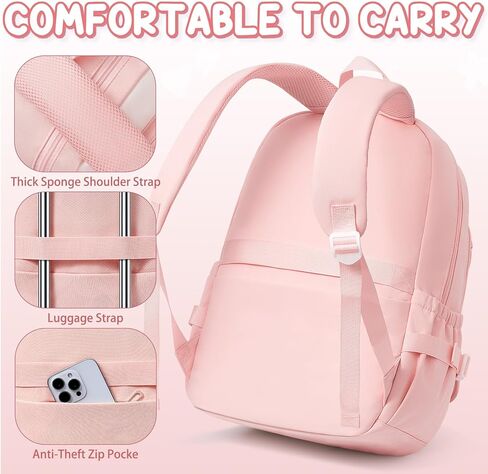 حقيبة ظهر Fimibuke Kids for Girls ، 4 PCS حقيبة ظهر للمراهقات في سن المراهقة مع صندوق الغداء وحالة القلم الرصاص ومجموعة حقائب سماعات الرأس ، حقيبة مدرسية لطيفة لطلاب المدرسة الثانوية الابتدائية إلى المدرسة in Kuwait