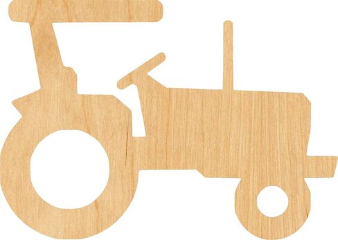 Tractor Laser Cut Out Wood Shape Craft Supply - 4 Inch in Saudi Arabia