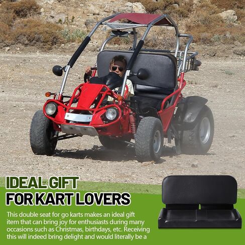 مقعد مزدوج لـ GO Kart Parts قابل للتعديل GO KART 2 SACED SACED لسباق مركبة الموازنة ، الأسود in Saudi Arabia