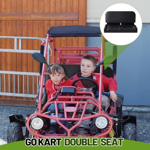 مقعد مزدوج لـ GO Kart Parts قابل للتعديل GO KART 2 SACED SACED لسباق مركبة الموازنة ، الأسود in Saudi Arabia