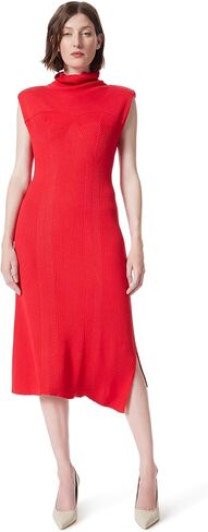 DEE OCLEPPO Women's Emilia Asymmetric Ribbed Knit Dress Standard in Saudi Arabia