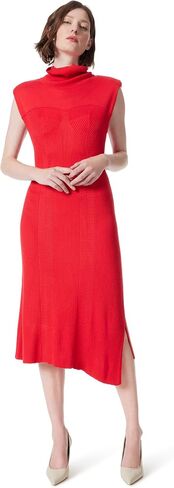 DEE OCLEPPO Women's Emilia Asymmetric Ribbed Knit Dress Standard in Saudi Arabia