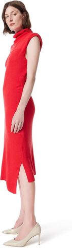 DEE OCLEPPO Women's Emilia Asymmetric Ribbed Knit Dress Standard in Saudi Arabia