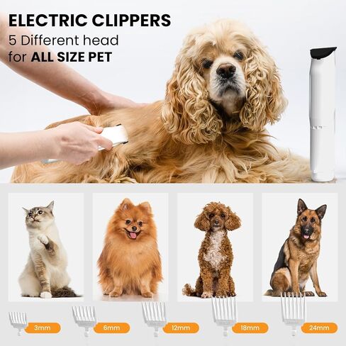 FurCare Pro 3-in-1 Grooming Kit with Vacuum Suction (99%), Dryer, and Professional Clippers. Includes Tools for Efficient Pet Grooming, 4L Dust Cup, Low Noise. Ideal for Dogs, Cats & More! in Saudi Arabia