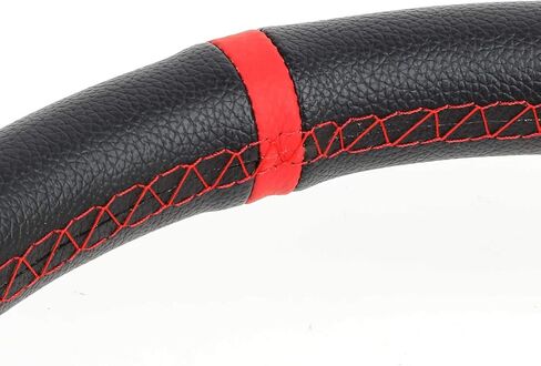 Auto Dynasty 350mm Green 6-Bolt Spoke Green Stitched PVC Leather Racing Steering Wheel in Kuwait