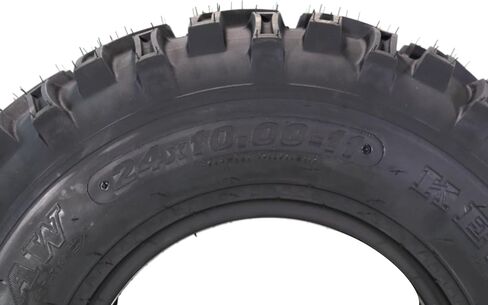 Kenda Bearclaw K299-25x8-12 Front & 25x10-12 Rear Tires for All Terrain (ATV), UTV, and Side by Side (SxS) Vehicles - 6-Ply - Bear Claw 25x8x12 Front & 25x10x12 with Kenda Keychain (4-Pack) in Saudi Arabia