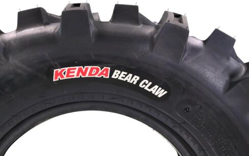 Kenda Bearclaw K299-25x8-12 Front & 25x10-12 Rear Tires for All Terrain (ATV), UTV, and Side by Side (SxS) Vehicles - 6-Ply - Bear Claw 25x8x12 Front & 25x10x12 with Kenda Keychain (4-Pack) in Saudi Arabia