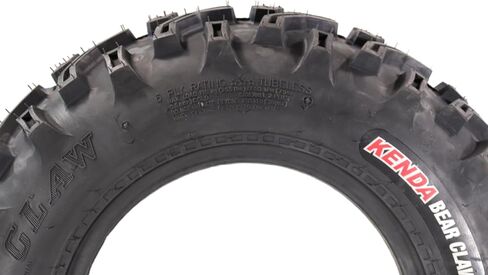 Kenda Bearclaw K299-25x8-12 Front & 25x10-12 Rear Tires for All Terrain (ATV), UTV, and Side by Side (SxS) Vehicles - 6-Ply - Bear Claw 25x8x12 Front & 25x10x12 with Kenda Keychain (4-Pack) in Saudi Arabia