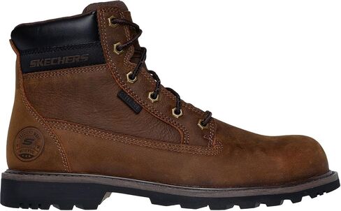 Skechers Men's Longrider 6 Inch Padded Collar Steel Toe Electrical Hazard Boot Industrial in Saudi Arabia