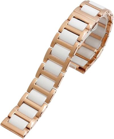 For women man Ceramic Bracelet stainless steel combination watchband 12 14 15 16 18 20 22mm strap fashion watch wristwatch band in Saudi Arabia