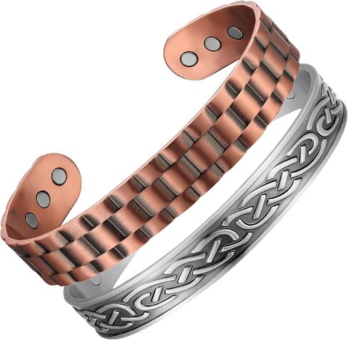 Nordic Style Ultra Strength Magnetic Field Bracelets for Men & Women - Adjustable in Kuwait