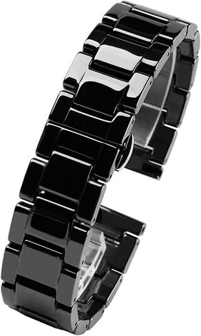 For women man Ceramic Bracelet stainless steel combination watchband 12 14 15 16 18 20 22mm strap fashion watch wristwatch band in Saudi Arabia