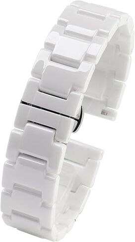 For women man Ceramic Bracelet stainless steel combination watchband 12 14 15 16 18 20 22mm strap fashion watch wristwatch band in Saudi Arabia