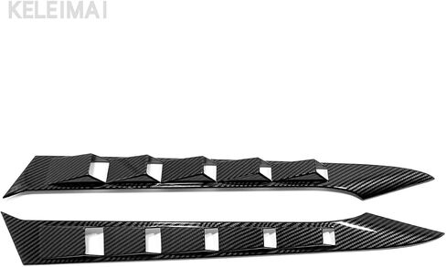 Car Accessories Fit for Nissan Sentra S SV SR and Premium Sedan 2020 2021 2022 2023 2024 2025 Rear Beveled Window Louver Shutter Strips Cover Trims (Carbon Fiber) 2PCS ABS in Saudi Arabia