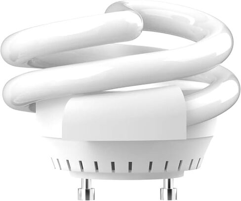 OHLECTRIC 2 Pack - Mini Spiral T3 Compact Fluorescent Light Bulbs - Twist and Lock GU24 Base Light Bulb - 120V - 13W - 800L - Two Pin Fluorescent Bulbs - 2700K - Warm White in Kuwait