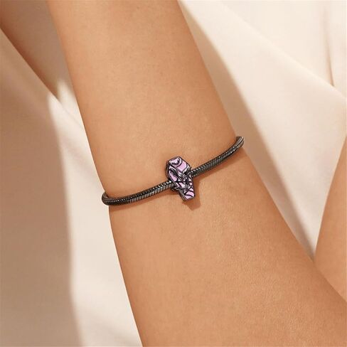 GNOCE Halloween Bat Coffin Charms for Bracelet 925 Sterling Silver Bead Charms for Bracelet/Necklace Jewelry Gift For Women Mother's Day in Saudi Arabia