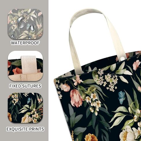 Car Trash Can, Cute Car Trash Bag, Hanging Car Organizer and Storage Bag, Trash Bin for Car Accessories, Vehicle, Travelling, Camping Watercolor Flowers in Kuwait