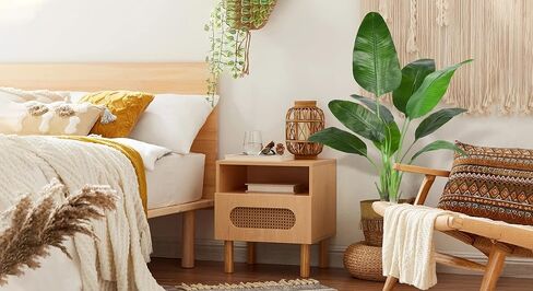 طائر الاصطناعي من الجنة - النباتات المزيفة فو ، فوك نخيل استوائية محفوظة بوعاء dypsis lutescens لديكور المكتب المنزلي Housewarming (4ft -2packs) in Kuwait