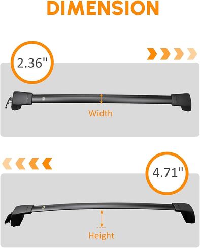 Snailfly Roof Rack Cross Bars Fit for 2016-2022 Honda Vezel HRV HR-V Side Rails Crossbars Cargo Carrier in Saudi Arabia