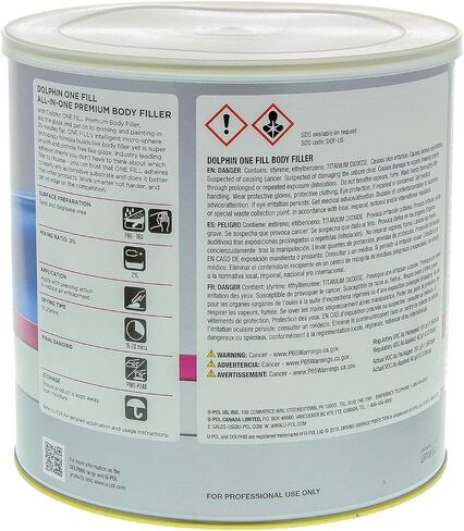 U-Pol Dolphin One-Fill All-in-One Premium Body Piller-Gallon in Kuwait