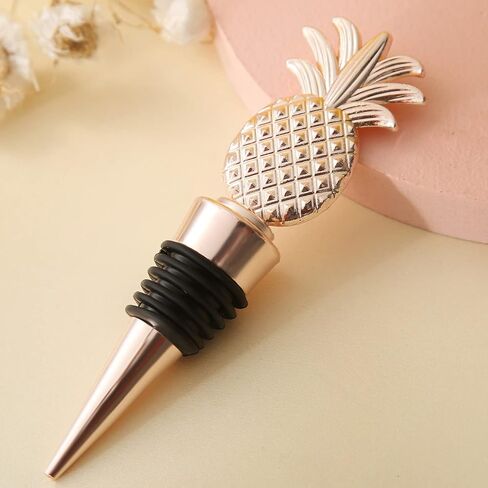 15 قطعة من سدادات النبيذ الوردية هدايا الزفاف، هدايا تذكارية لحفلات الزفاف أو هدايا استحمام الطفل للأطفال الأولاد والبنات كهدايا للضيوف (ذهبي، وردي 15) in Kuwait