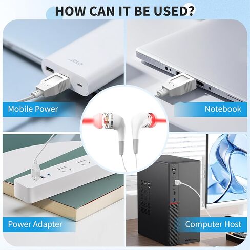 علاج الضوء الأحمر للأذنين ، جهاز USB Care Red Light Device للاستخدام اليومي ، جهاز علاج أذن الضوء الأحمر المحمول لتعزيز راحة الأذن وتجربة مهدئة in Kuwait