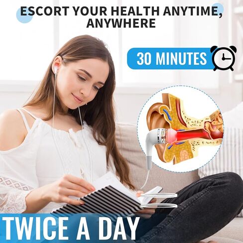 علاج الضوء الأحمر للأذنين ، جهاز USB Care Red Light Device للاستخدام اليومي ، جهاز علاج أذن الضوء الأحمر المحمول لتعزيز راحة الأذن وتجربة مهدئة in Kuwait