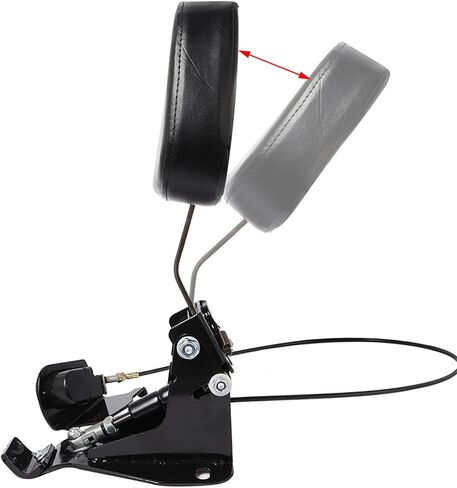 Motorcycle Sissy Bars Backrest Cushion Seat with Luggage Rack For Honda rebel cmx300 cmx500 cmx 300 500 2017-2021, Black in Saudi Arabia