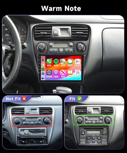 2G+64G Car radio for Honda Accord 6th 1998 1999 2000 2001 2002 2003 2004 with Apple CarPlay Andriod Auto,9'' IPS 1080P Touchscreen/16 EQ/HiFi Audio/WiFi/Bluetooth/GPS/FM Radio/AHD Backup Camera Mic in Saudi Arabia