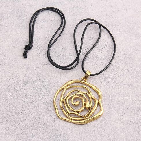 قلادة جلدية للنساء Long Boho قلادة قلادة قلادة القلادة البوهيمية بوهيمية الحبل الجلود الهدايا الخشبية المجوهرات in Kuwait