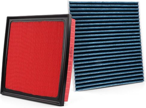 1Pcs HEPA Cabin Air Filter and 1Pcs Engine Air Filter Fit for 2016-2023 Mazda CX-9 2.5L Activated Carbon Cabin Filter Replacement CF12157 PY8W133A0 in Saudi Arabia